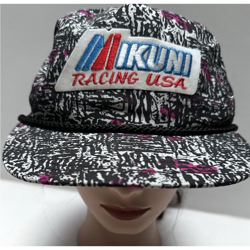Vintage MIKUNI RACING USA Trucker Hat Cap Adult Size Adjustable snap Back